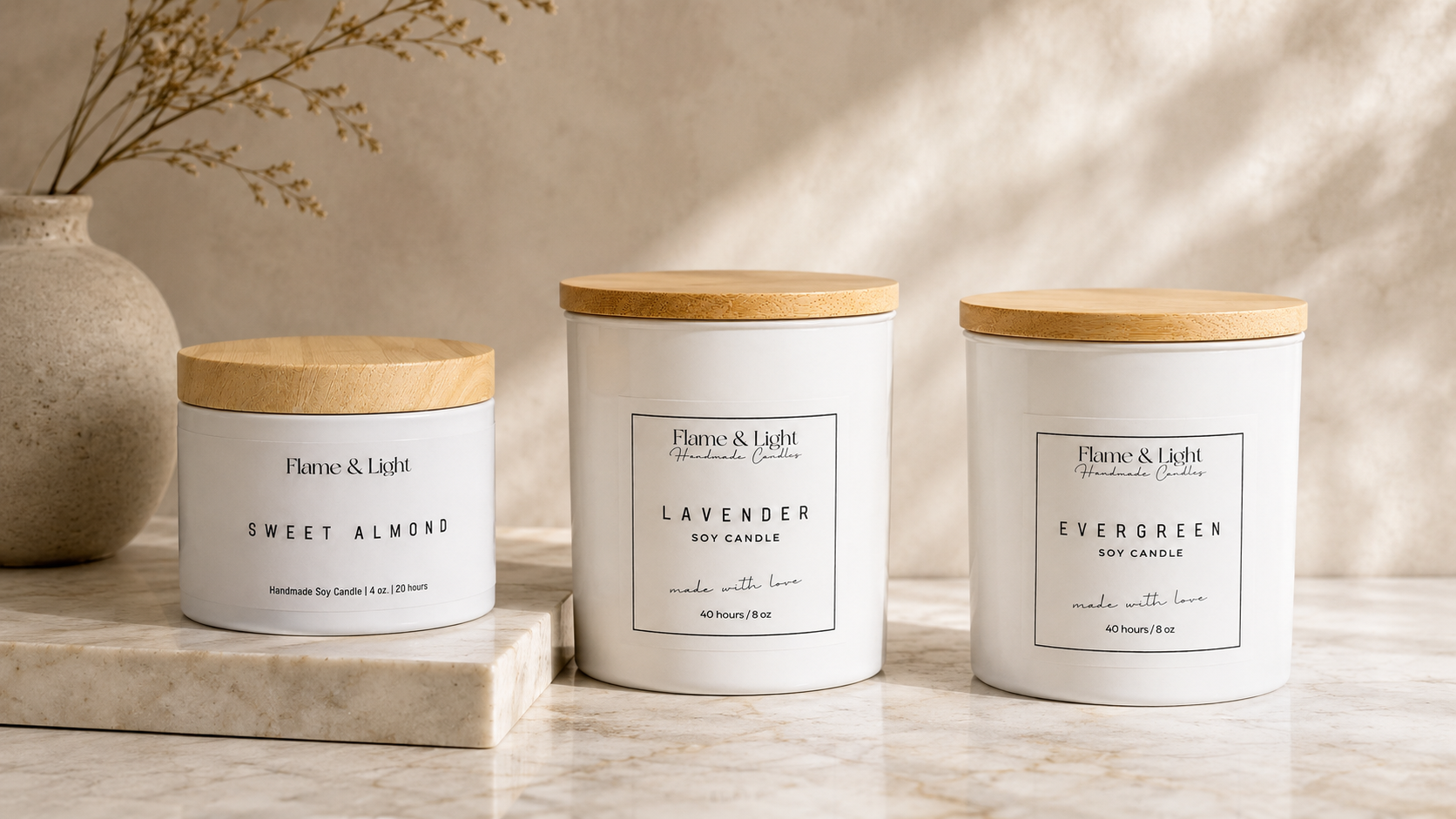 flame and light candles