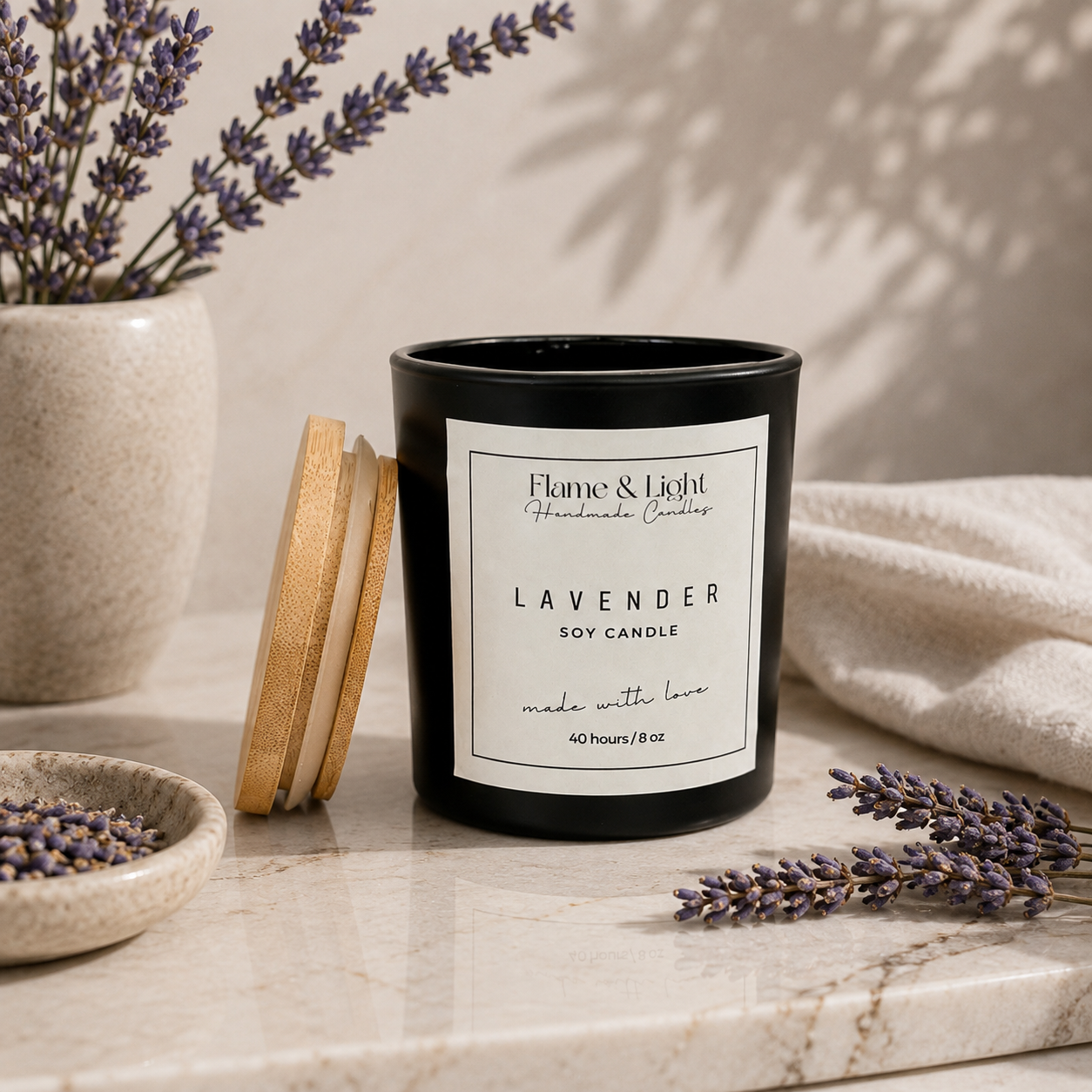 Lavender 8 oz. (Black Jar)