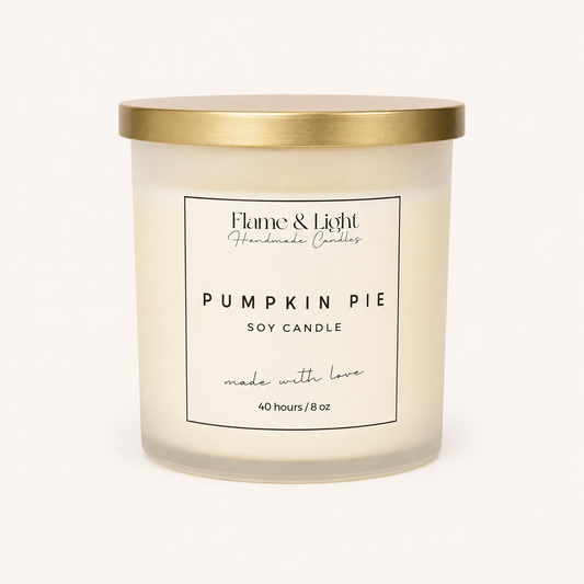 Pumpkin Pie Candle 8 oz. (Frosted Jar)