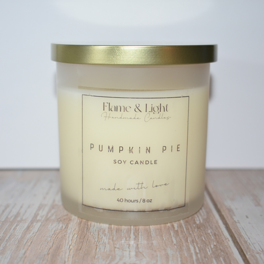 Pumpkin Pie Candle 8 oz. (Frosted Jar)