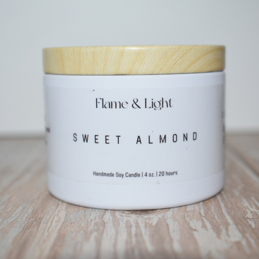 Sweet Almond Candle 4 oz. (Tin Can)
