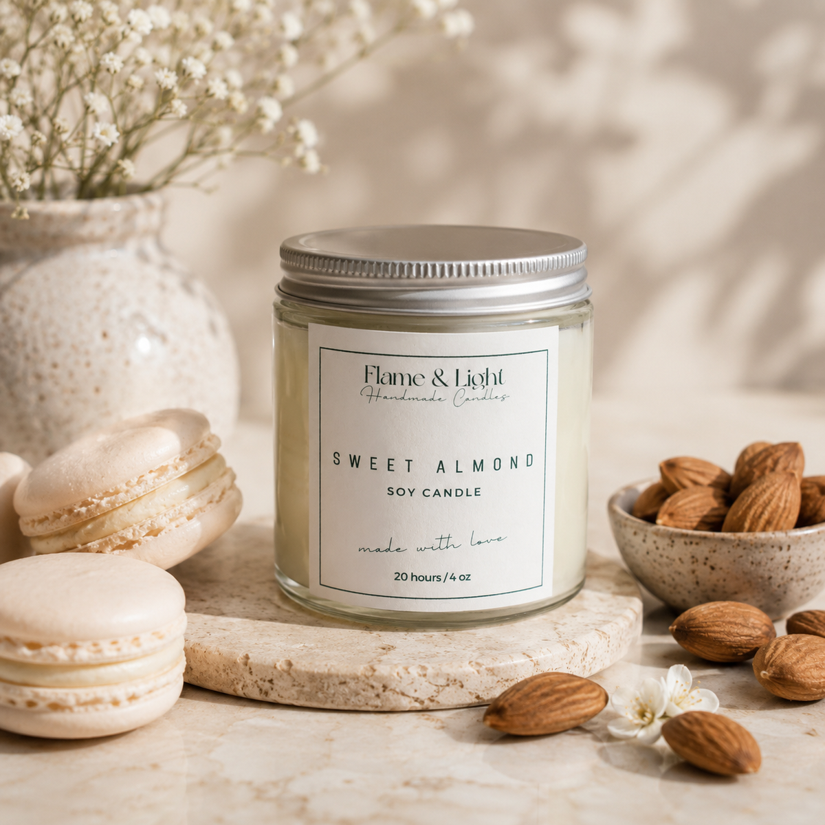 Sweet Almond Candle 4 oz.