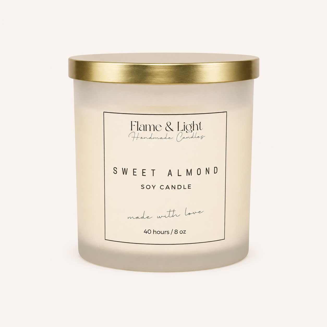 Sweet Almond Candle 8oz.